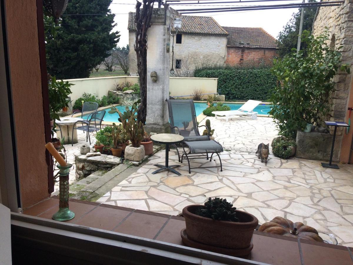 Chambre Dans Villa Charmante Vallabregues Exterior photo